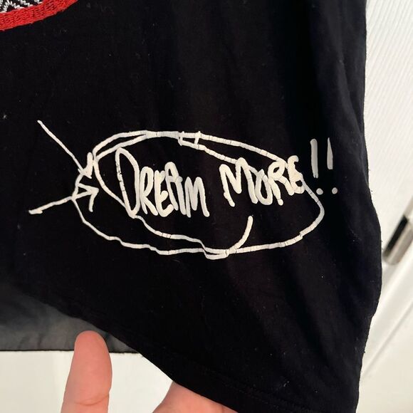 Desigual Black Tank Top with Red Geometric Design viscose and polyester - Picture 2 of 8